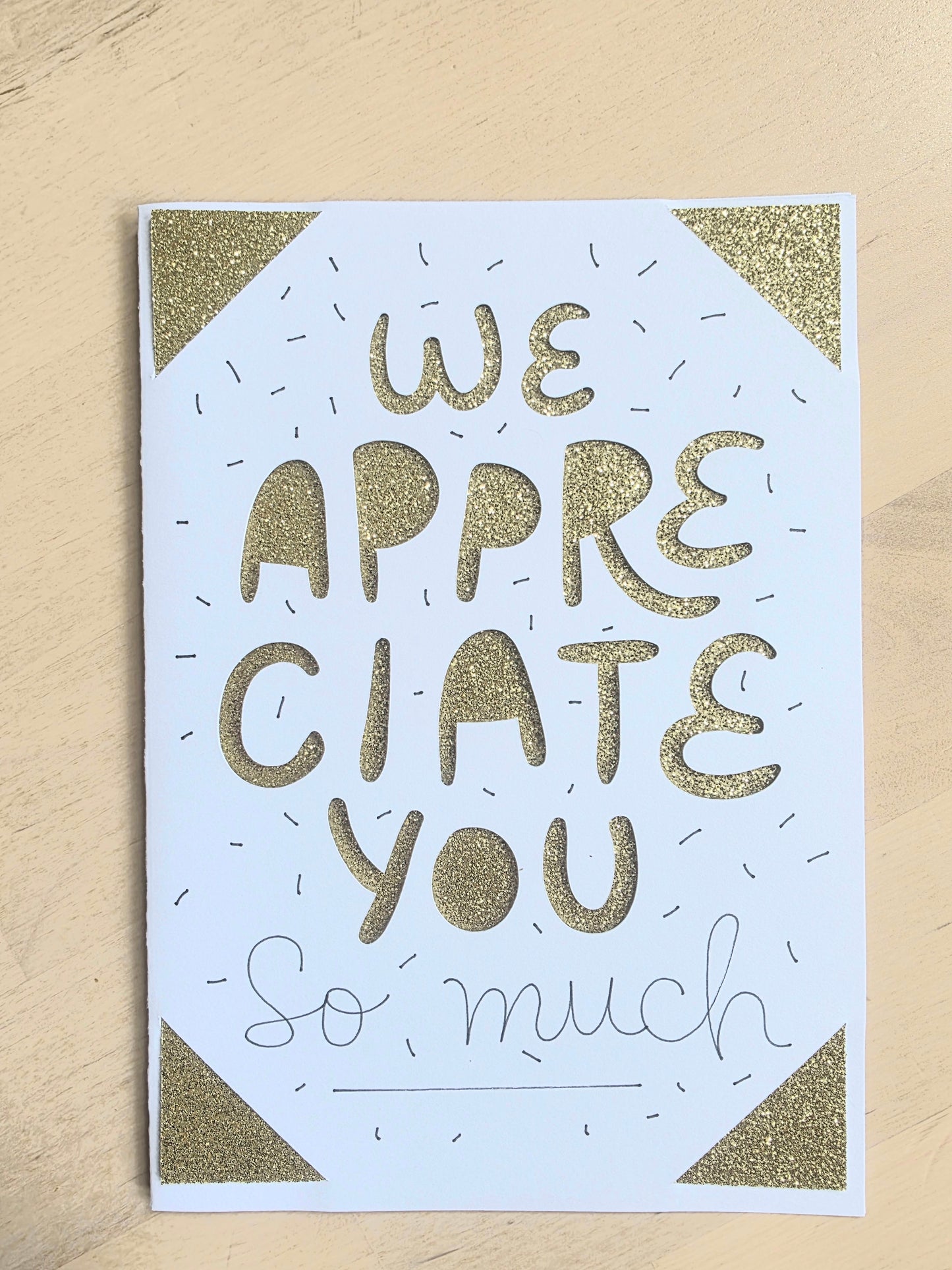 Occasion Cards: We Appreciate You So Much