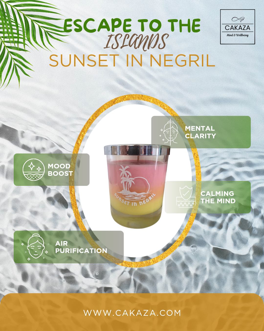 Escape To The Islands: Sunset In Negril Candle