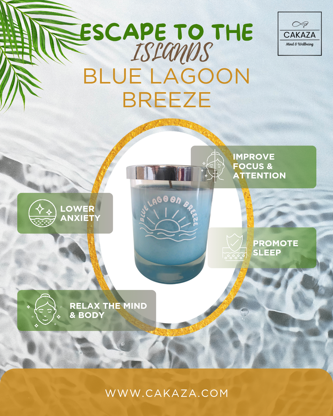 Escape To The Islands: Blue Lagoon Breeze Candle