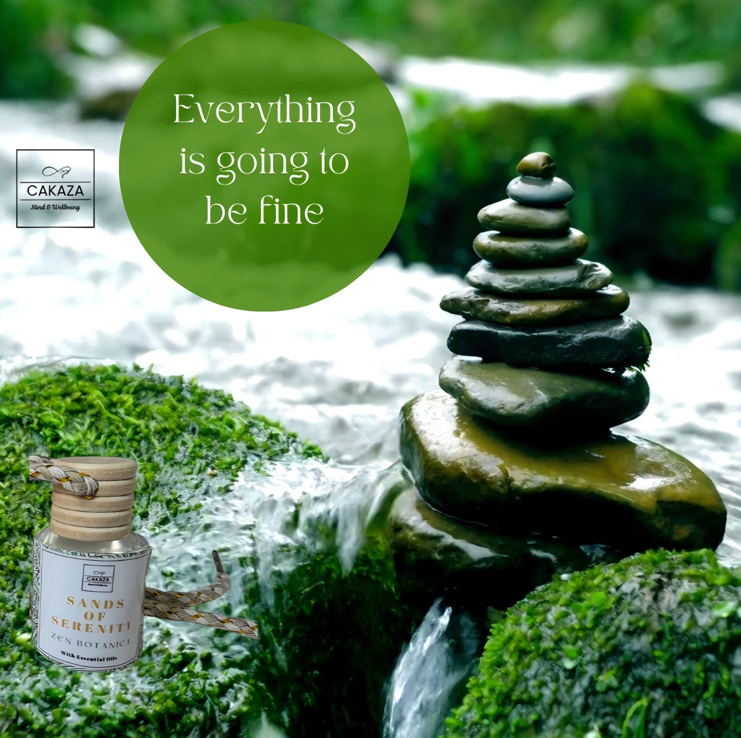 Zen Botanica: Sands of Serenity Car Diffuser