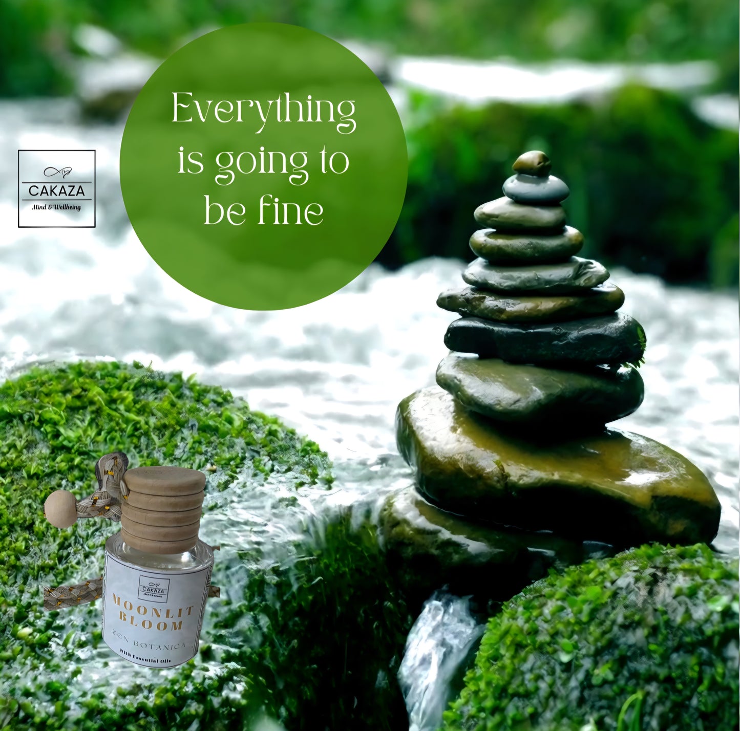 Zen Botanica: Moonlit Bloom Car Diffuser